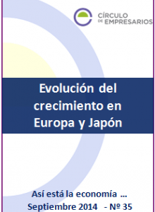 Evolución del crecimiento en Europa y Japón